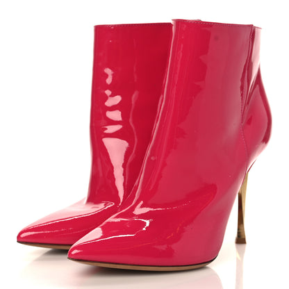 Valentino Garavani Patent Twist Heel 105mm Ankle Boots 36.5 Bouganville 3 of 10