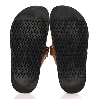 Hermes Calfskin Womens Chypre Sandals 36 Natural 5 of 9