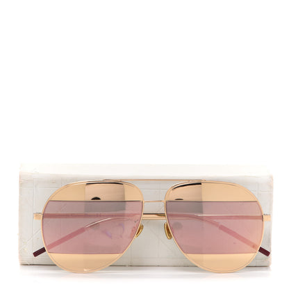 Christian Dior Split 1 Aviator Sunglasses Gold 7 of 7