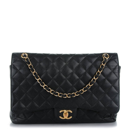 Chanel Caviar Quilted Maxi Double Flap Black 1 of 9