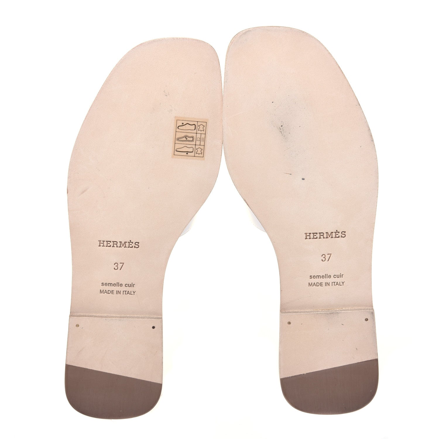 Hermes Faubourg Rainbow Oran Sandals 37 White Multicolore 6 of 15