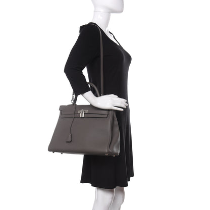 Hermes Togo Kelly Retourne 35 Etain 2 of 12