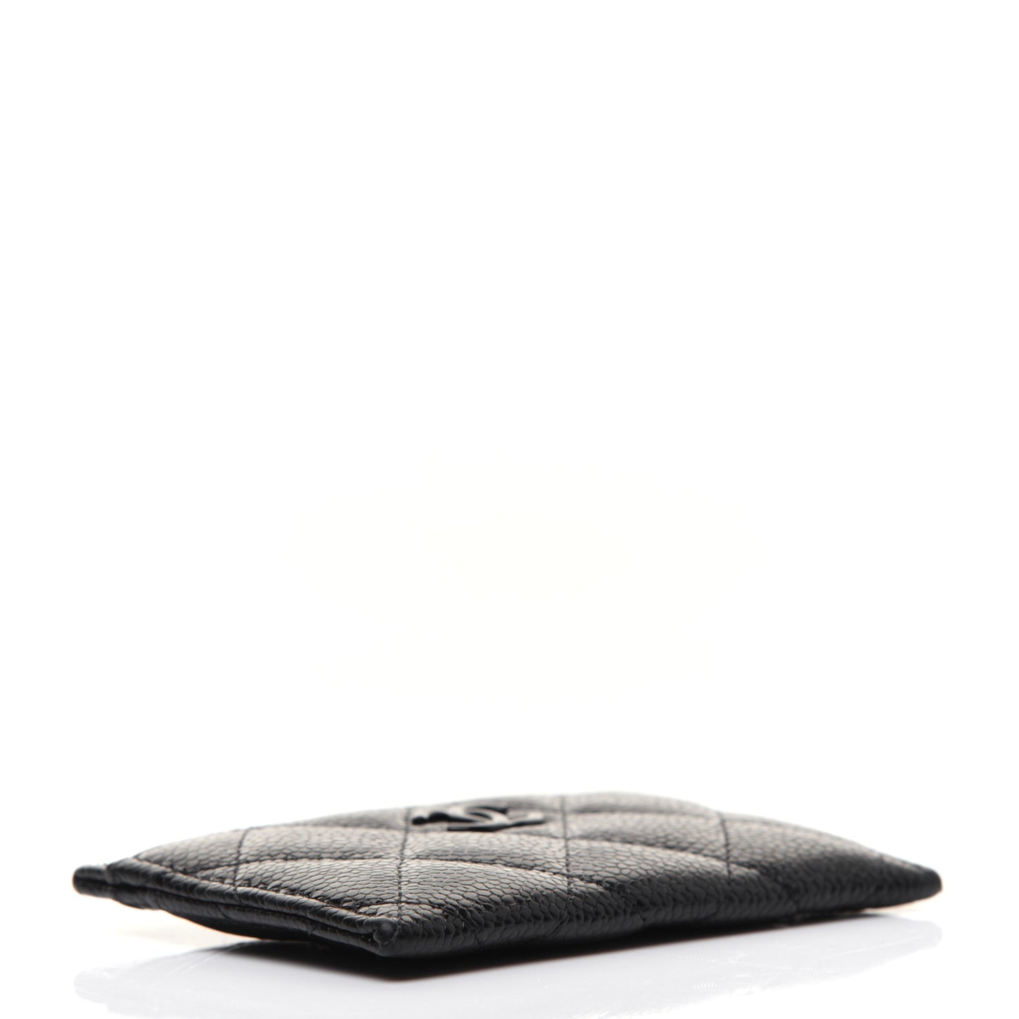 Caviar Quilted Incognito Card Holder Black