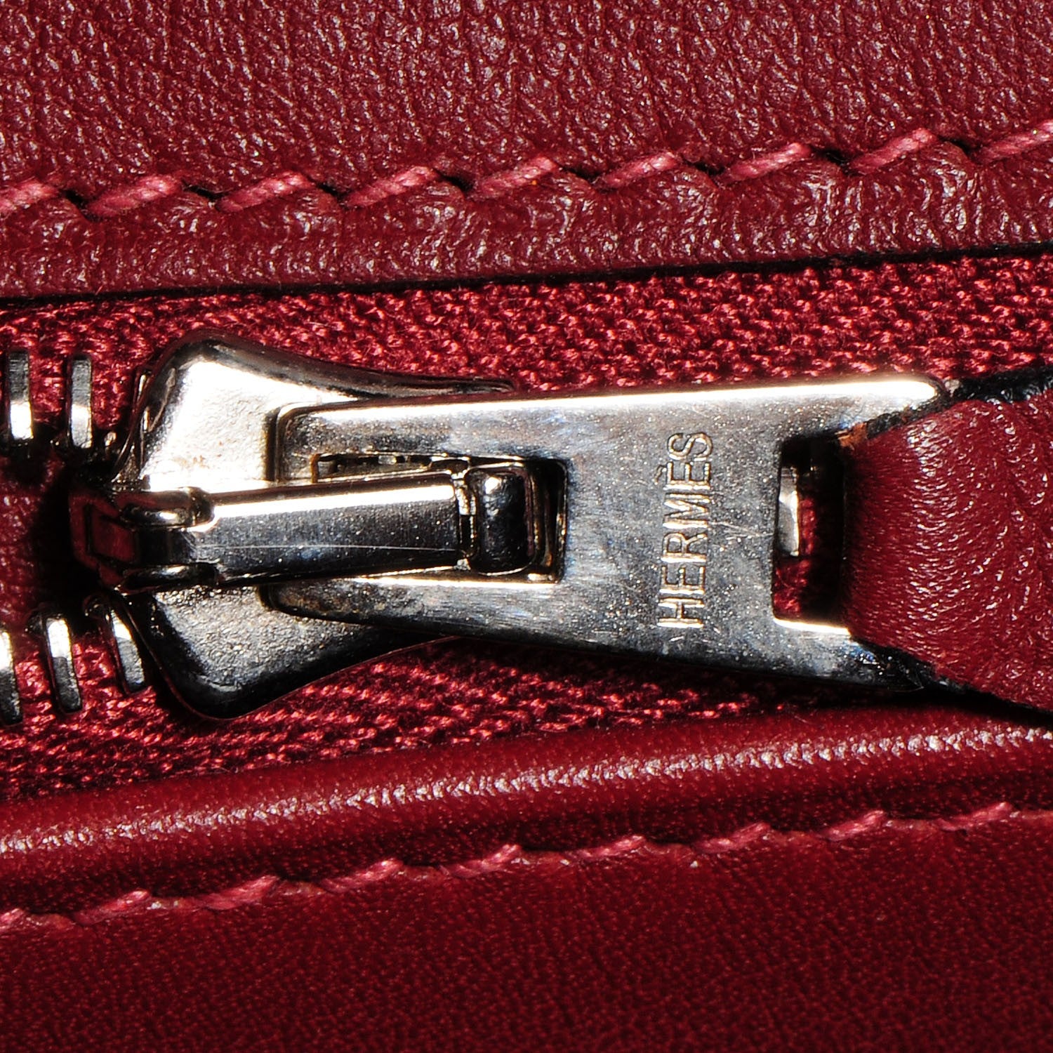 Hermes Toile Swift Birkin 30 Rouge H 14 of 24