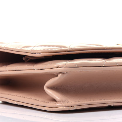 Chanel Calfskin Quilted Perfect Fit Wallet On Chain WOC Beige 10 of 15