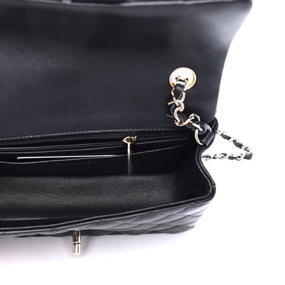 Chanel Lambskin Quilted Mini Rectangular Flap Black 4 of 4