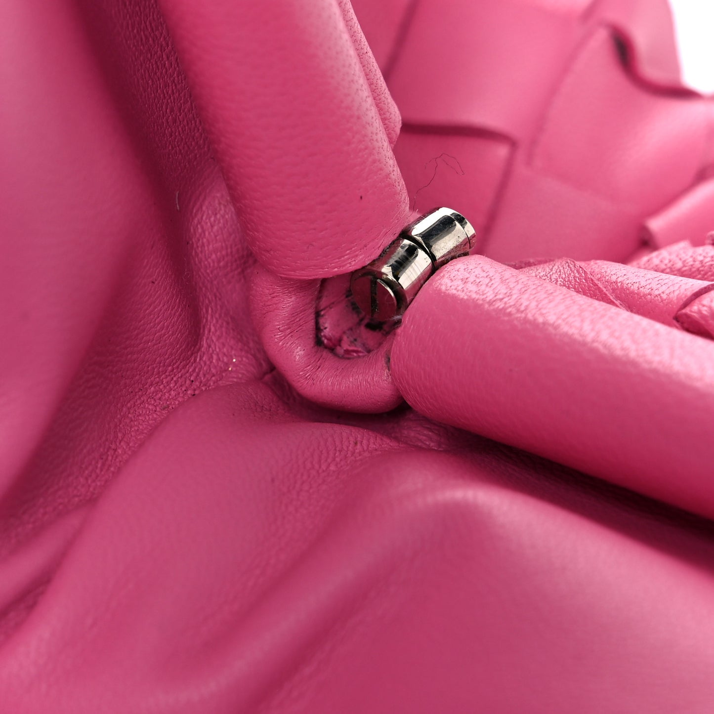 Nappa Maxi Intrecciato The Pouch Oversized Clutch Pink