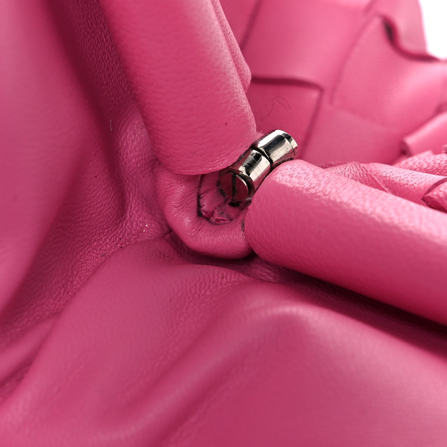 Bottega Veneta Nappa Maxi Intrecciato The Pouch Oversized Clutch Pink 14 of 14