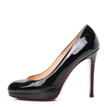 Christian Louboutin Patent New Simple 120 Pumps 38 Black 1 of 8
