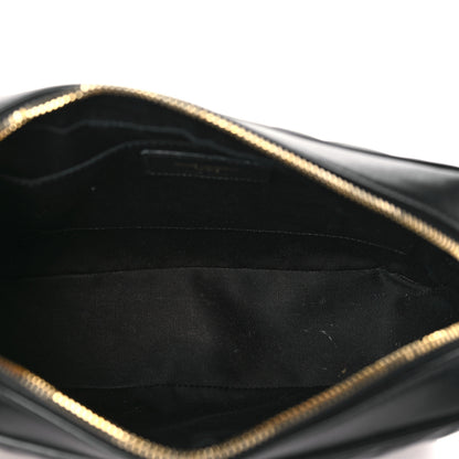Saint Laurent Calfskin Matelasse Monogram Lou Camera Bag Black 5 of 9