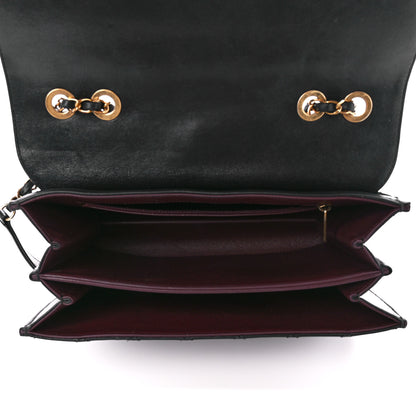 Chanel Sheepskin Quilted Large Beauty Lock Flap Black 5 of 11