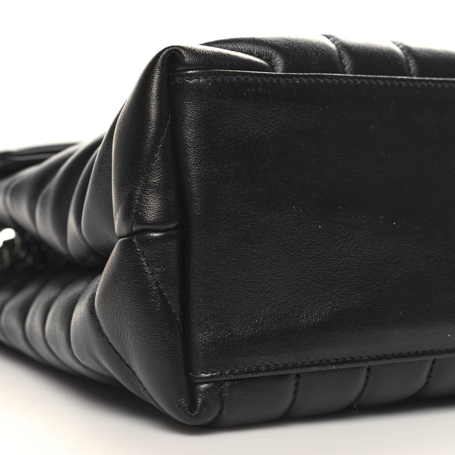 Saint Laurent Calfskin Y Quilted Monogram Medium Loulou Chain Satchel Black 10 of 11