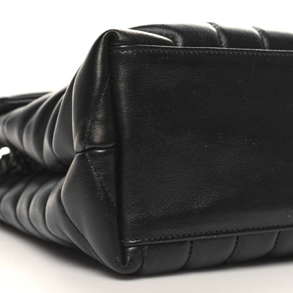 Saint Laurent Calfskin Y Quilted Monogram Medium Loulou Chain Satchel Black 10 of 11