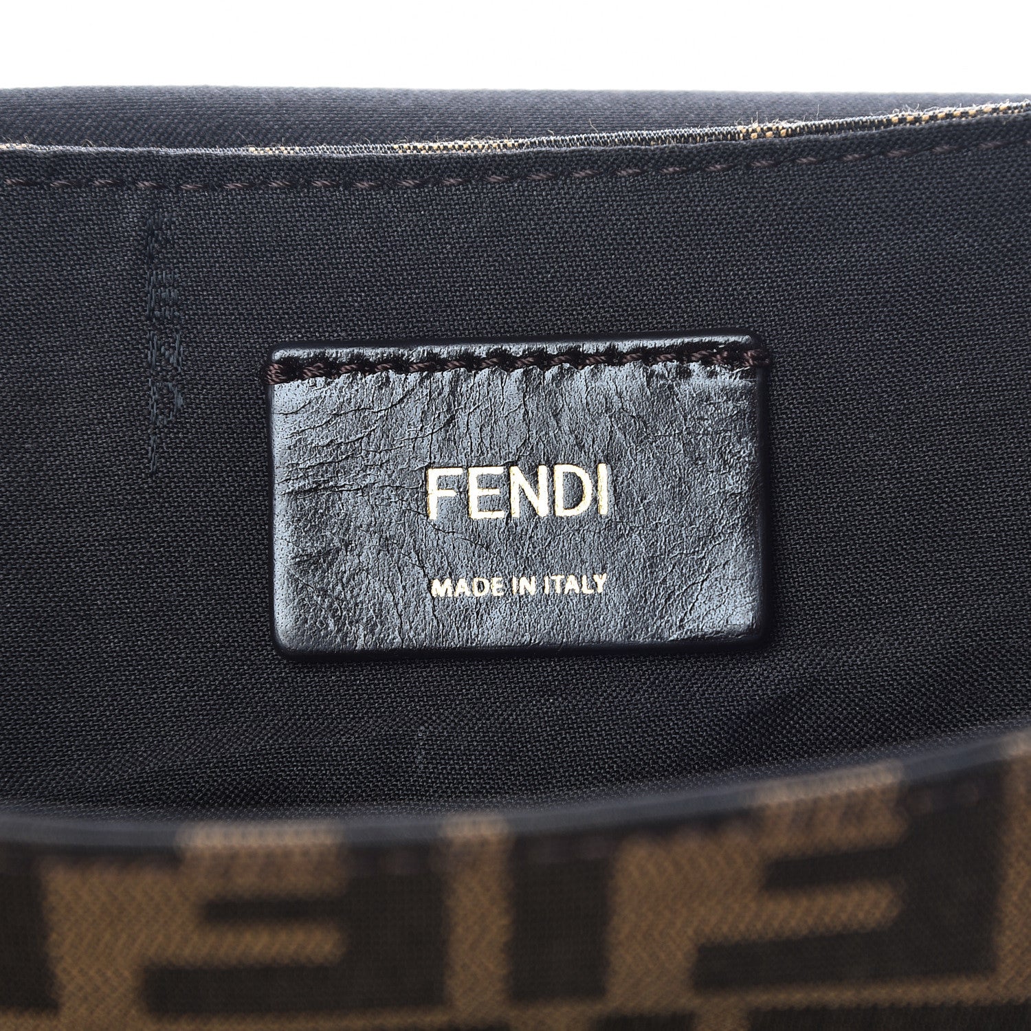 Fendi Zucca Vitello Artic Messenger Bag Tobacco Castagna 6 of 11