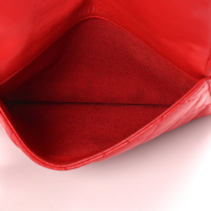 Chanel Lambskin Quilted Pouch Red 5 of 10