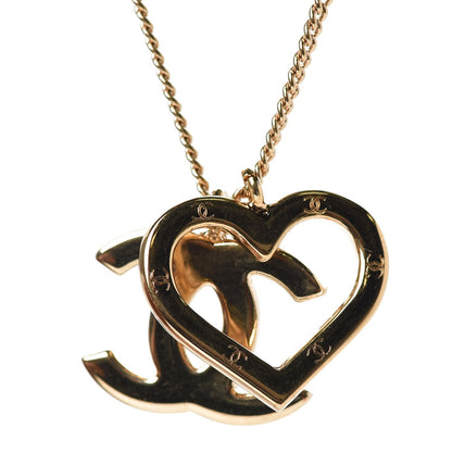 Chanel CC Heart Necklace Gold 4 of 6
