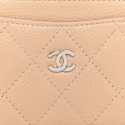 Chanel Caviar Quilted Card Holder Beige 5 of 10