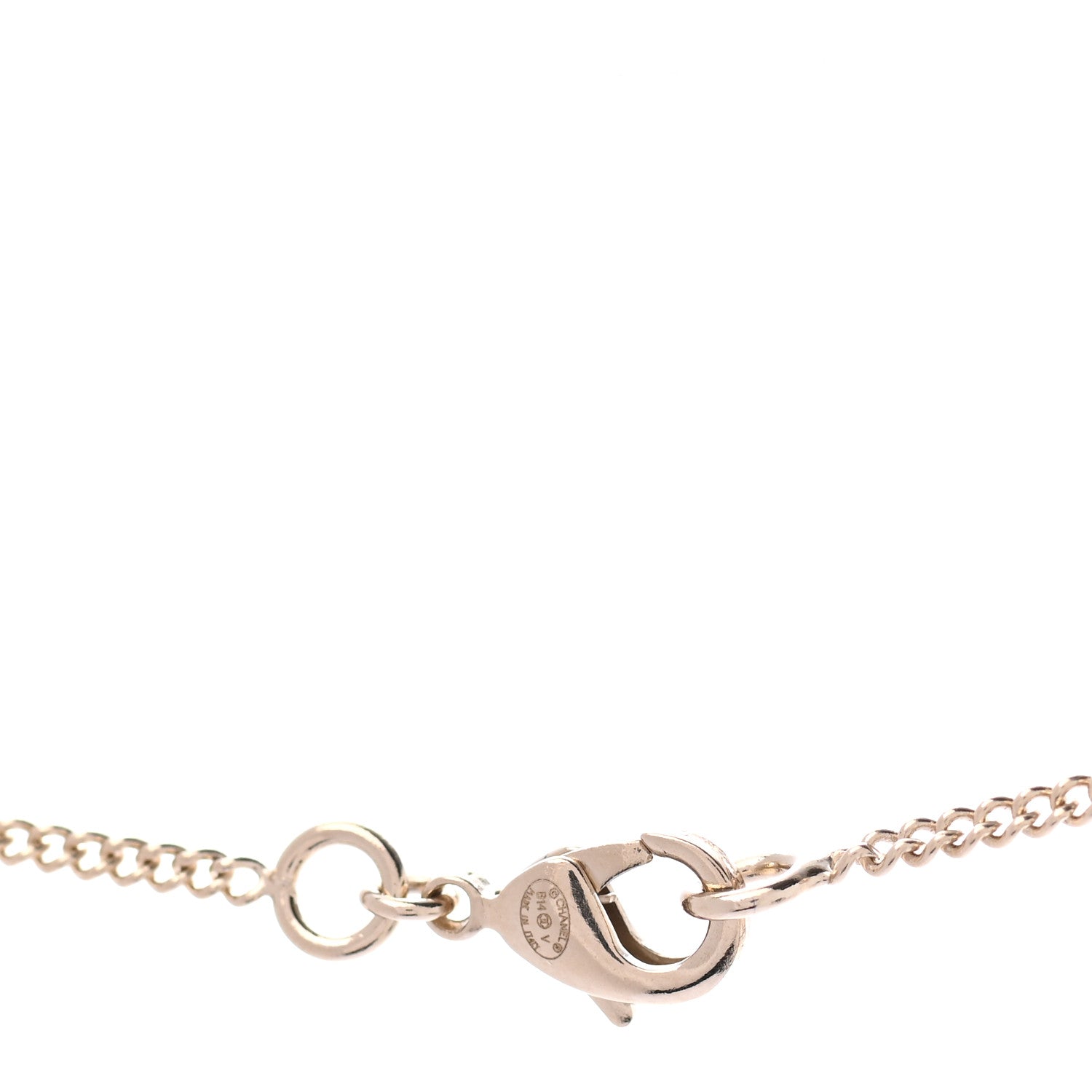 Chanel Enamel Pearl CC Baroque Drop Necklace Black Gold 4 of 4