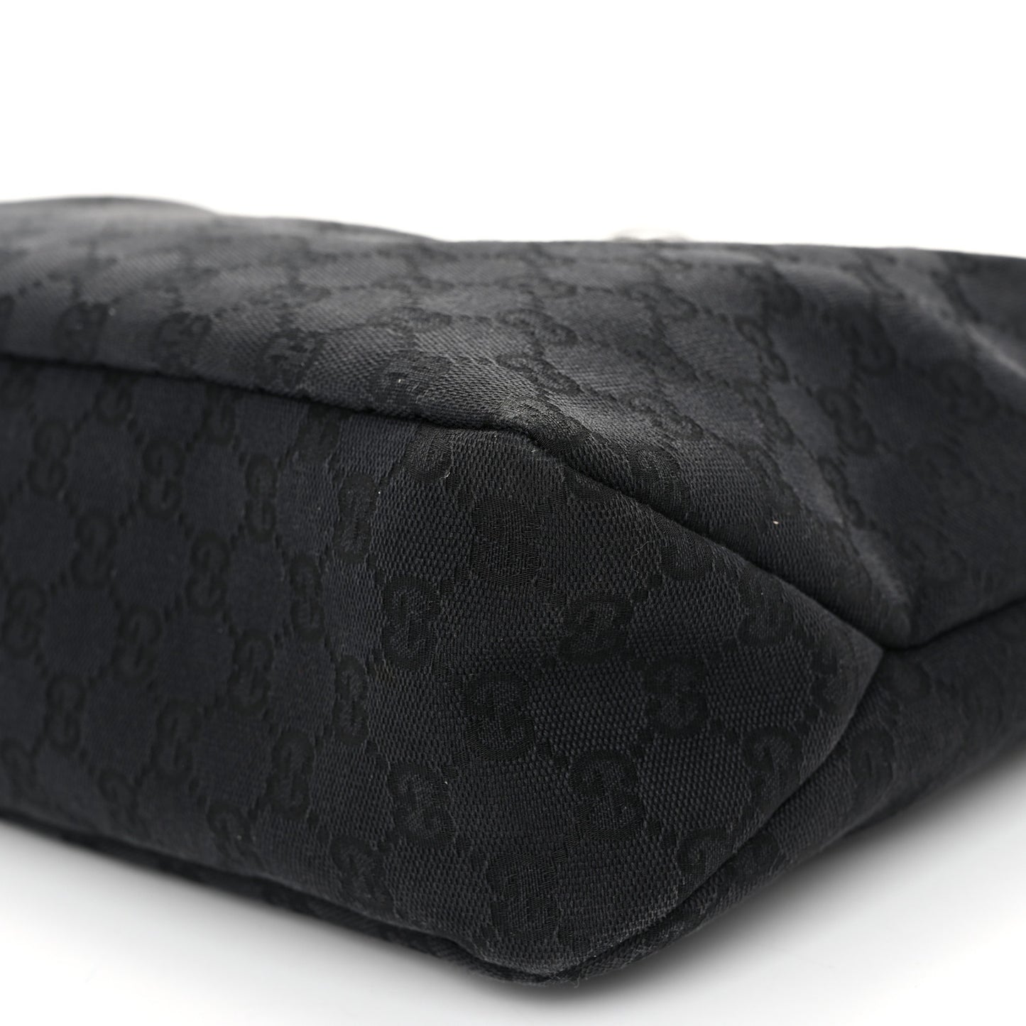 Monogram Medium Horsebit Chain Hobo Black