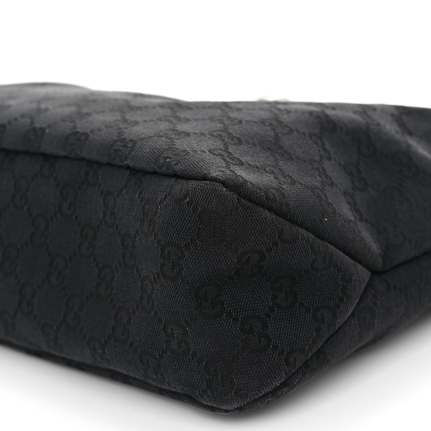 Gucci Monogram Medium Horsebit Chain Hobo Black 10 of 10