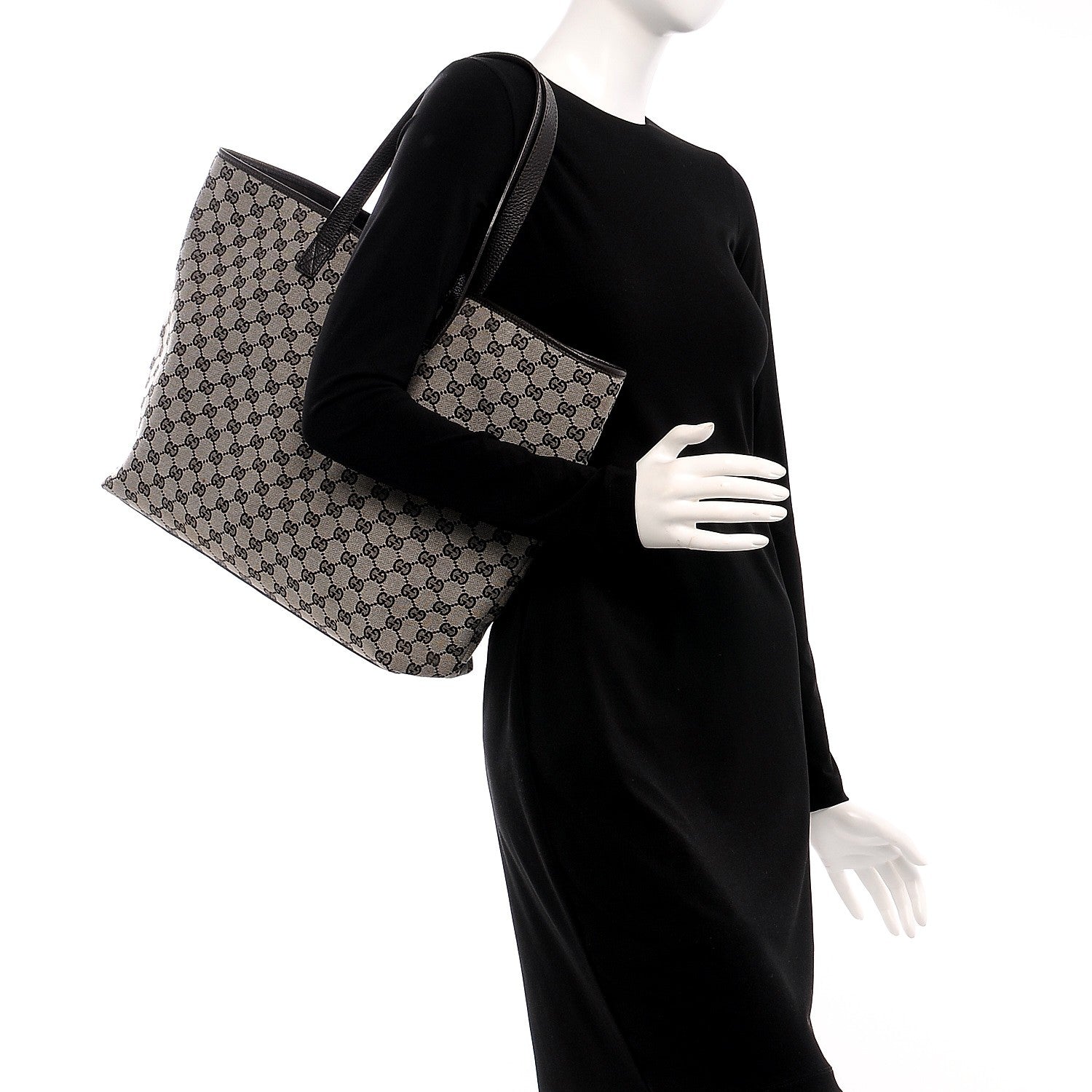 Gucci GG Monogram Large Tote Dark Brown 2 of 10