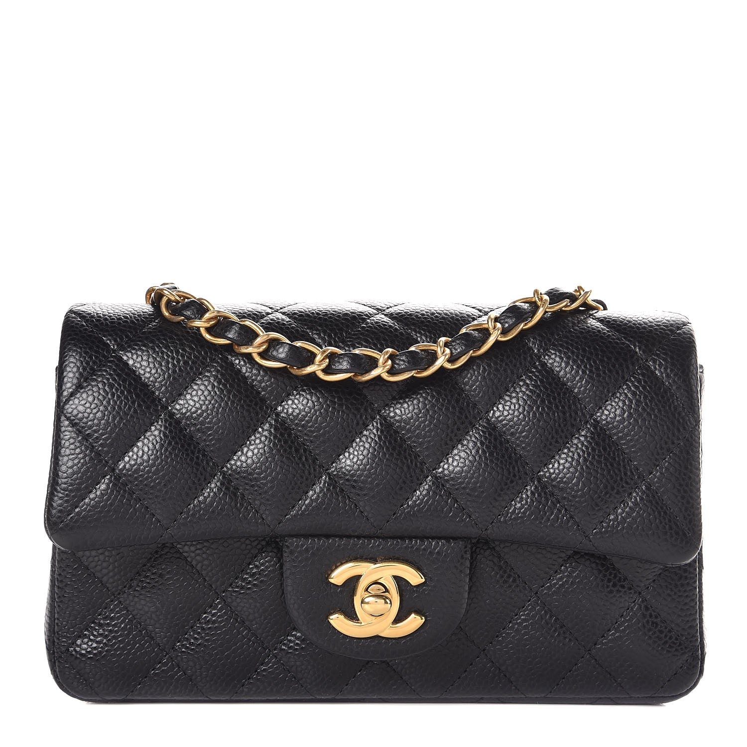 Chanel Caviar Quilted Mini Rectangular Flap Black 1 of 8