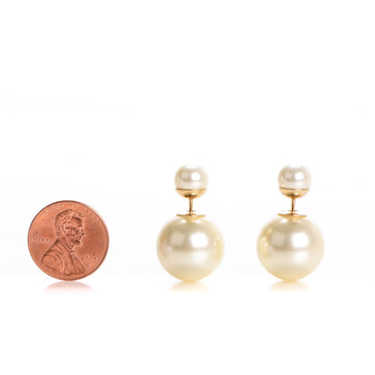 Christian Dior Pearl Mise En Dior Tribal Earrings 2 of 5