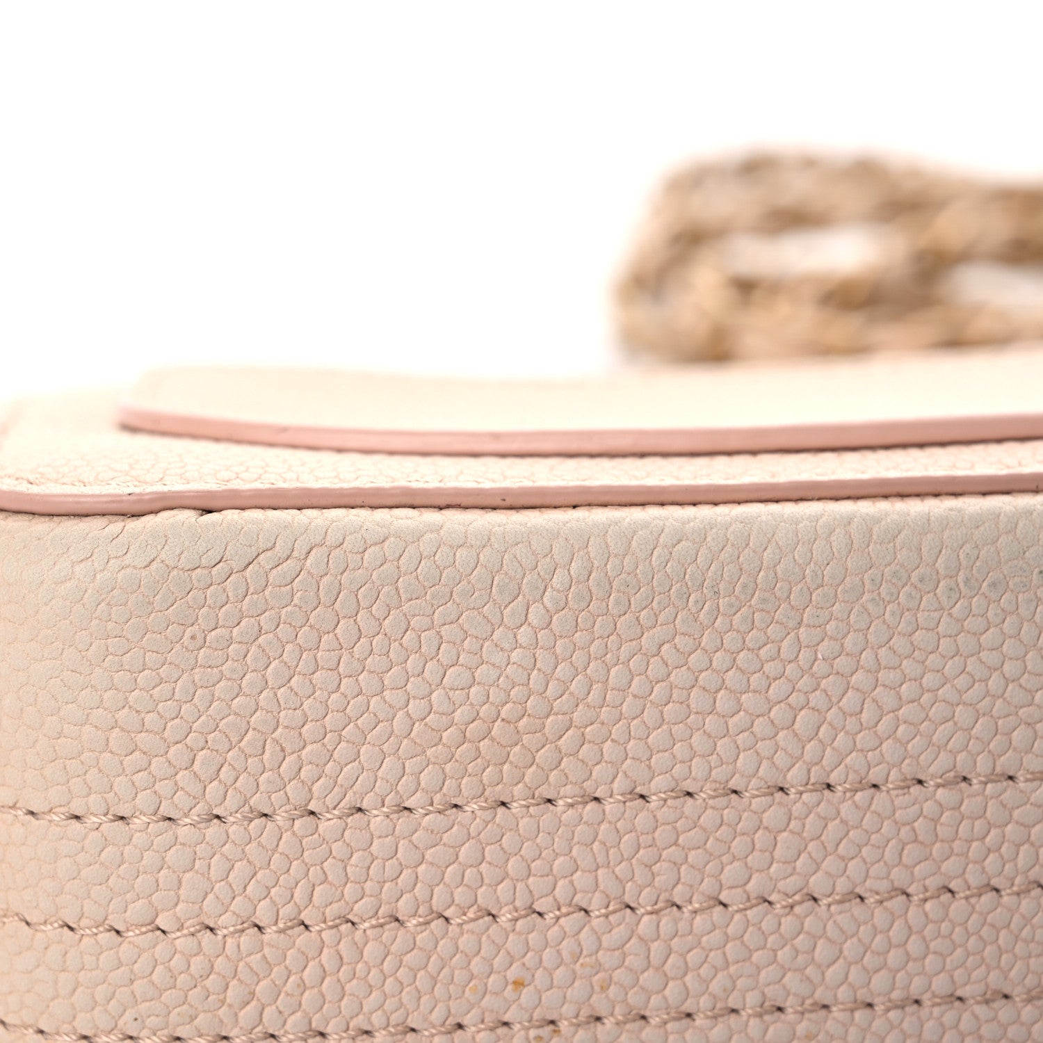 Chanel Grained Calfskin Mini Square Classic Pure Flap Nude 22 of 29