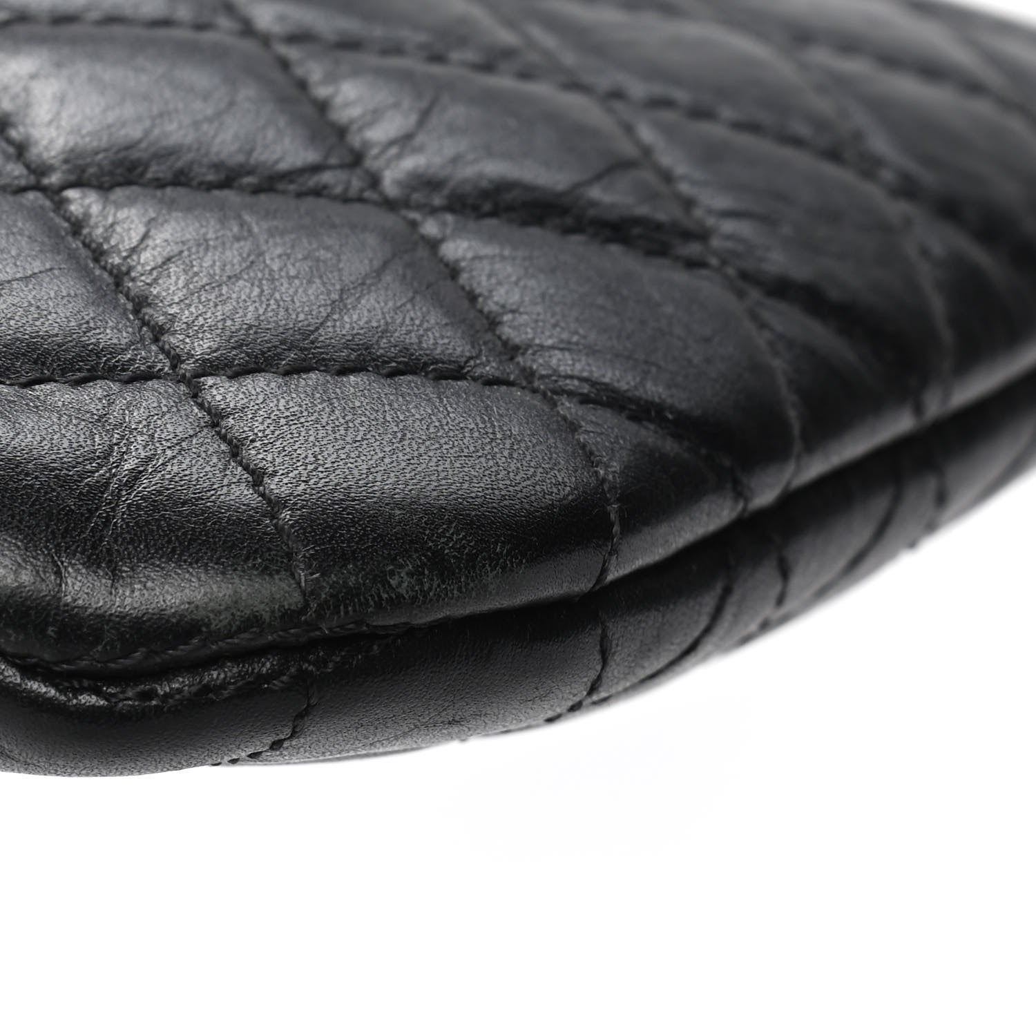Chanel Aged Calfskin Quilted Crossbody Bag Black 5 of 5