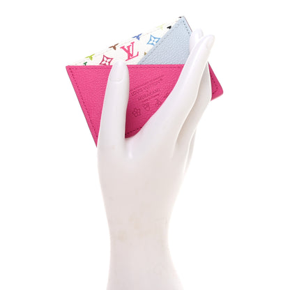 Louis Vuitton LV X TM Monogram Multicolor Criss-Cross Card Holder Kawaii Pink 2 of 7