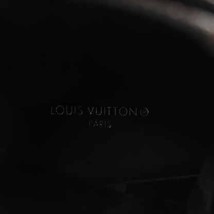Louis Vuitton Calfskin Monogram Wonderland Flat Ranger Boots 37 Black 8 of 8