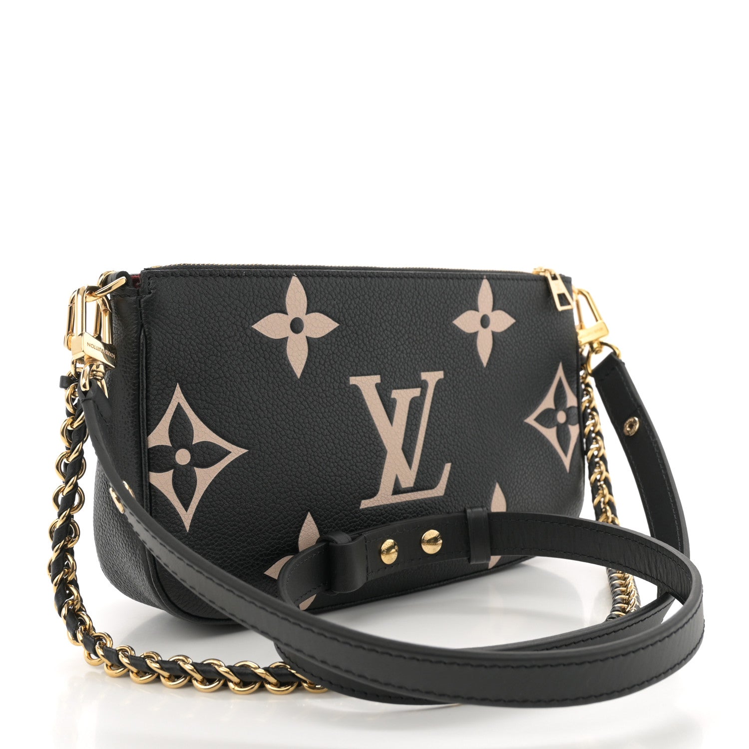 Louis Vuitton Empreinte Monogram Giant Multi Pochette Accessories Black Beige 3 of 10