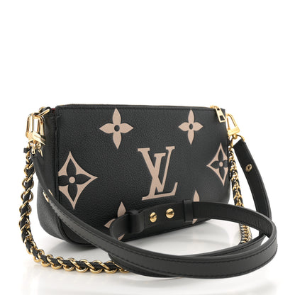 Louis Vuitton Empreinte Monogram Giant Multi Pochette Accessories Black Beige 3 of 10