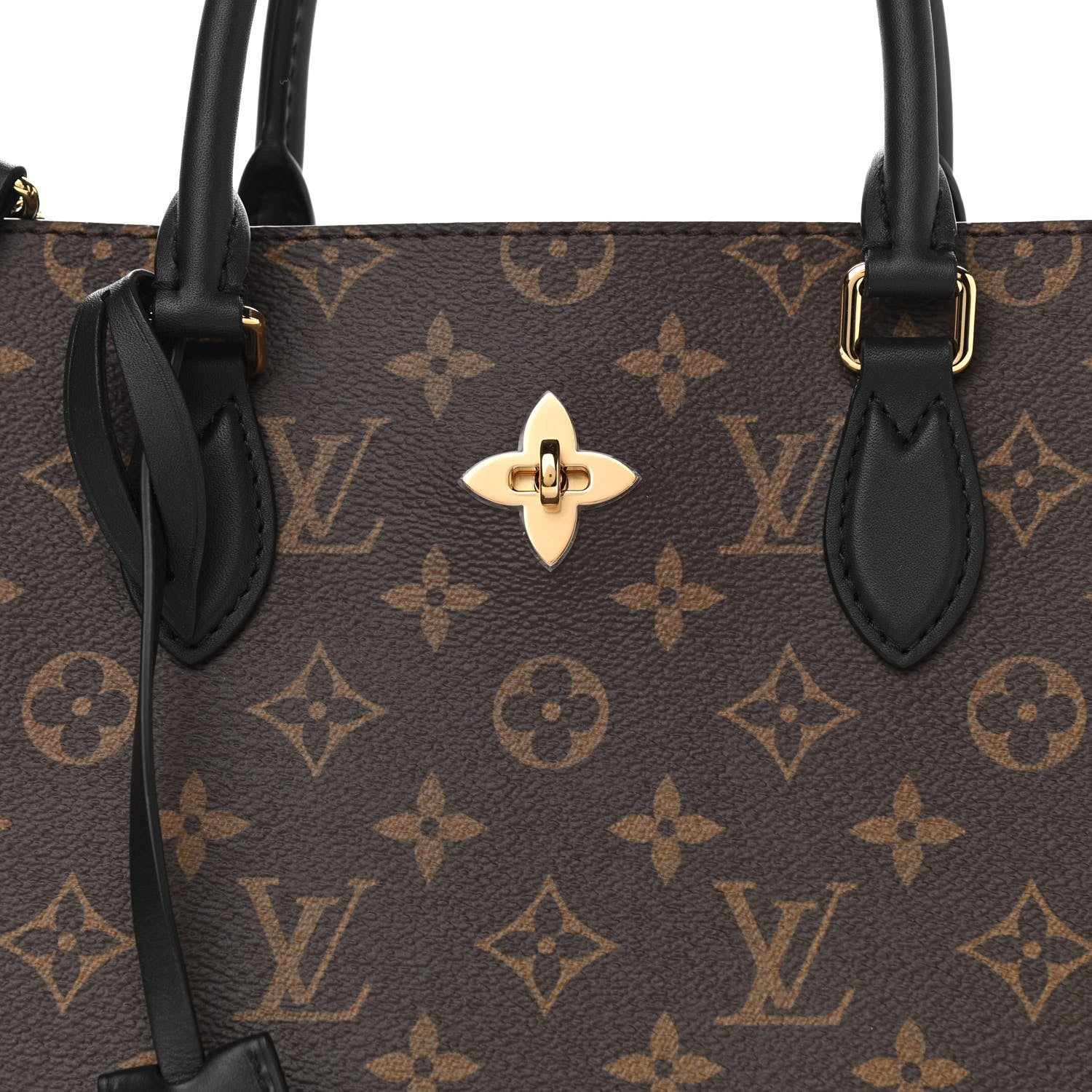 Louis Vuitton Monogram Flower Tote Black 9 of 11