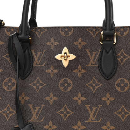 Louis Vuitton Monogram Flower Tote Black 9 of 11