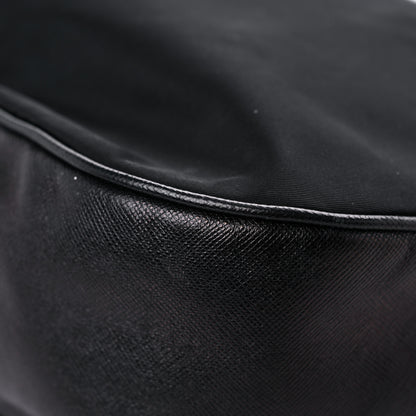 Prada Tessuto Nylon Saffiano Hobo Black 7 of 14