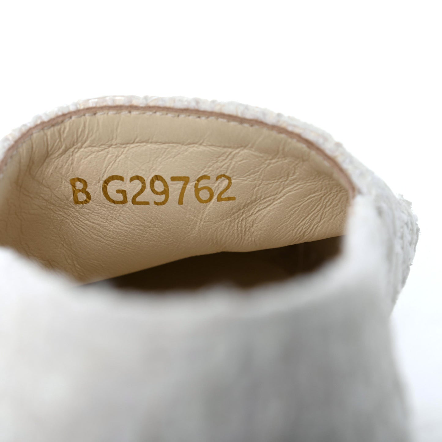 Tweed Patent CC Espadrilles 38 White