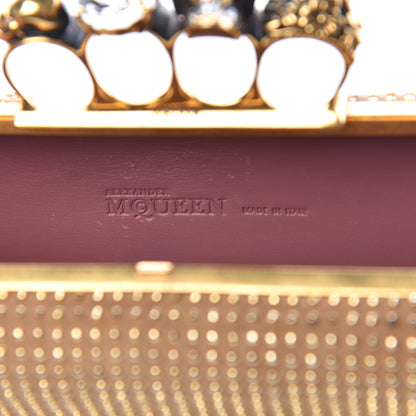 Alexander McQueen Suede Studded Knucklebox Clutch Brown 6 of 11
