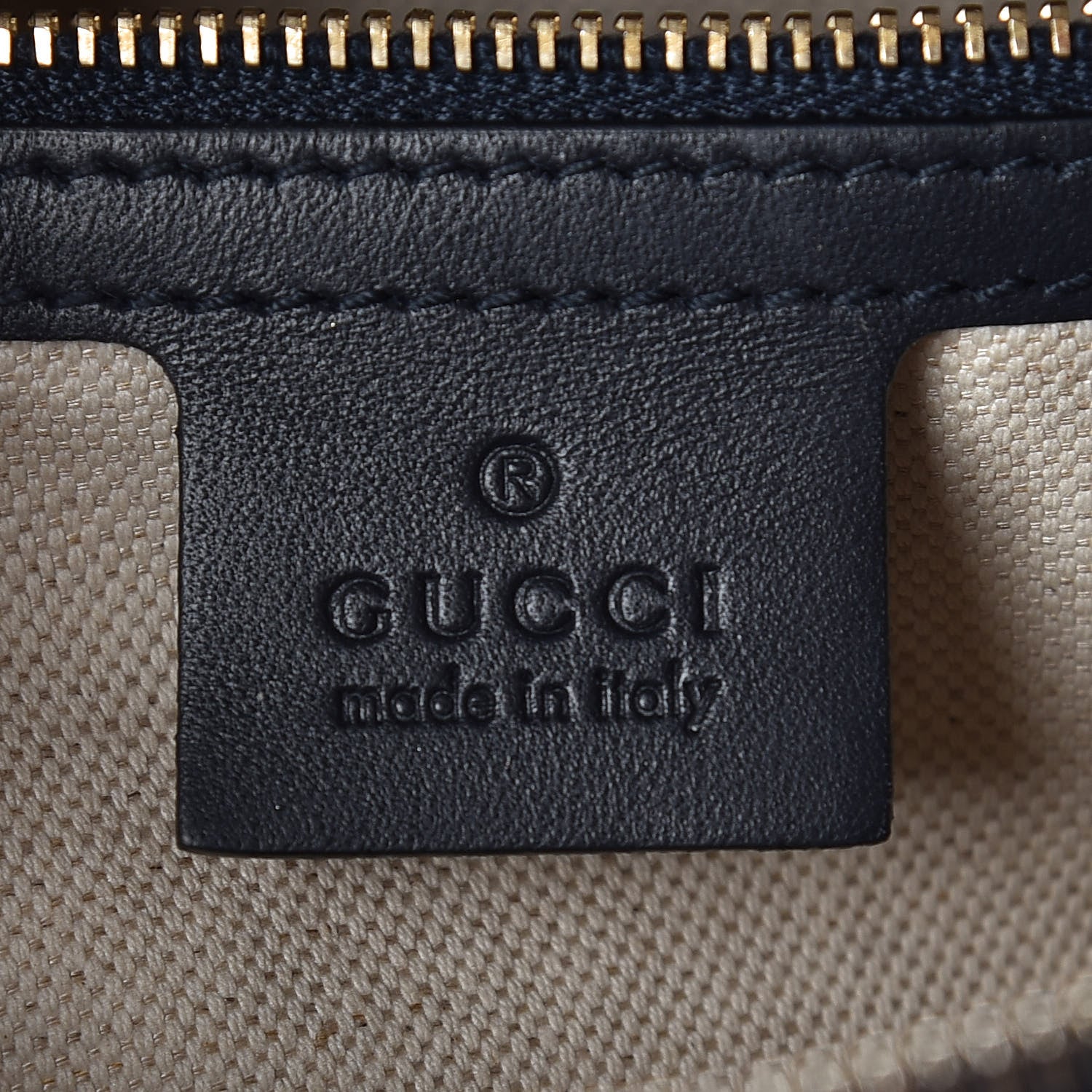 Gucci Monogram Vintage Web Small Boston Navy 7 of 10