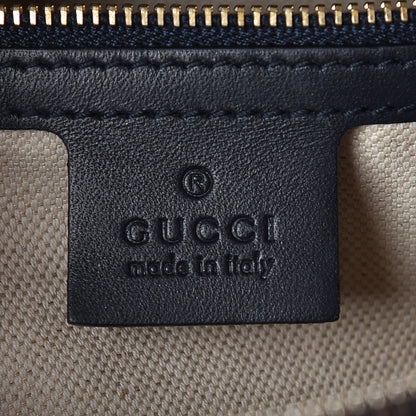 Gucci Monogram Vintage Web Small Boston Navy 7 of 10