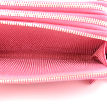 Chanel Patent Calfskin Quilted Zip Around Phone Holder Fuchsia 7 of 16