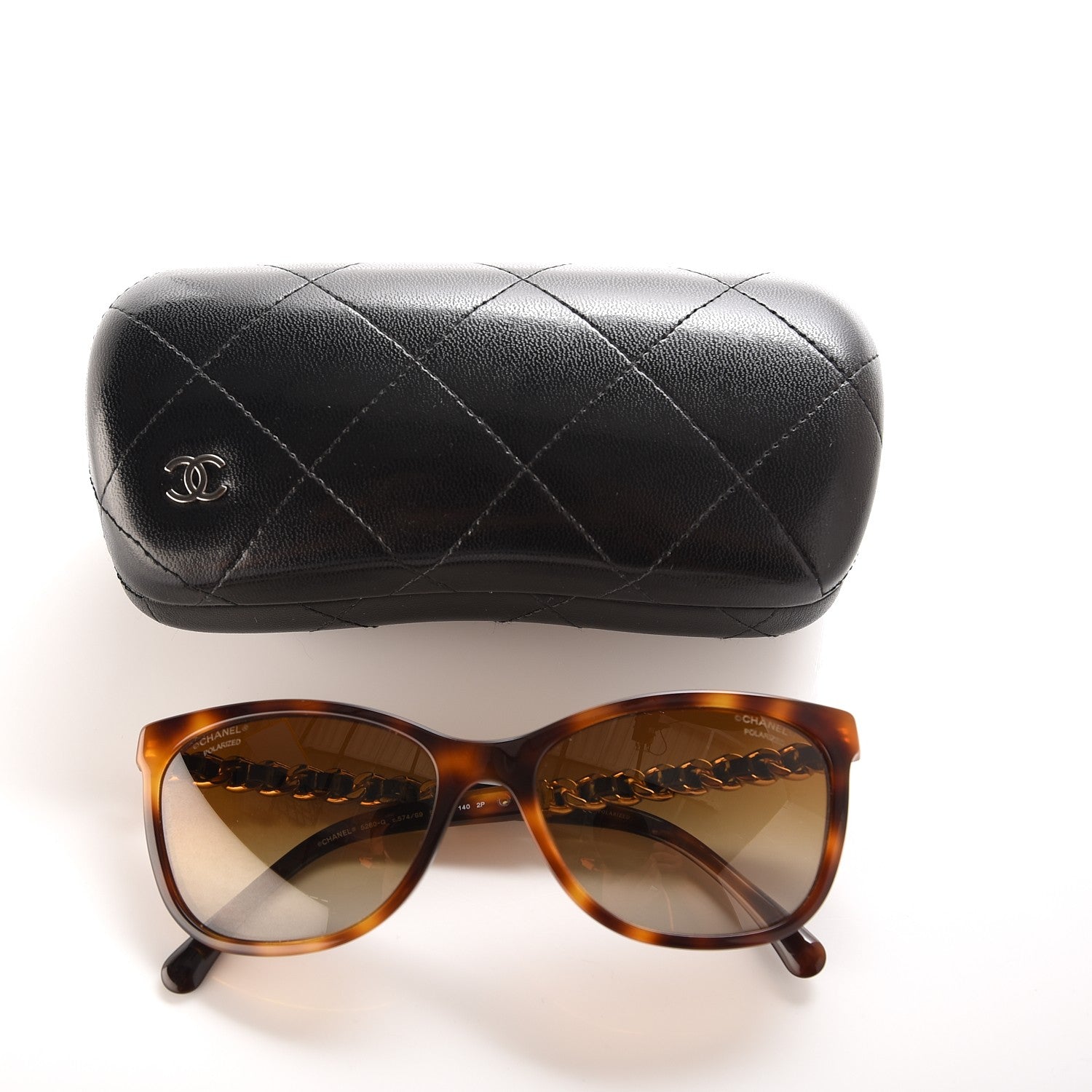 Chanel Butterfly Chain Sunglasses 5260Q Tortoise 8 of 8