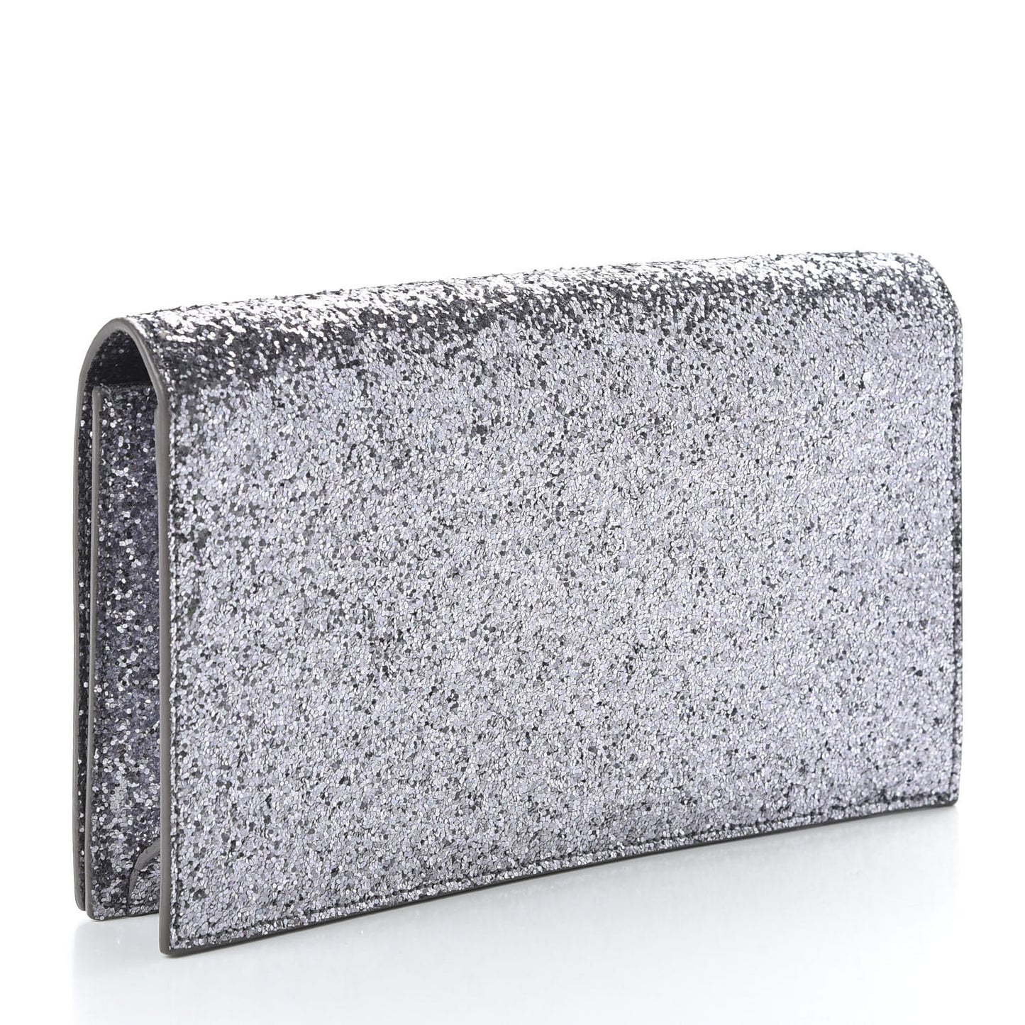 Glitter Classic Kate Monogram Clutch Sunset Grey