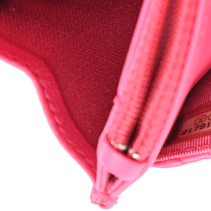 Chanel Lambskin Quilted Wallet On Chain WOC Pink 10 of 12