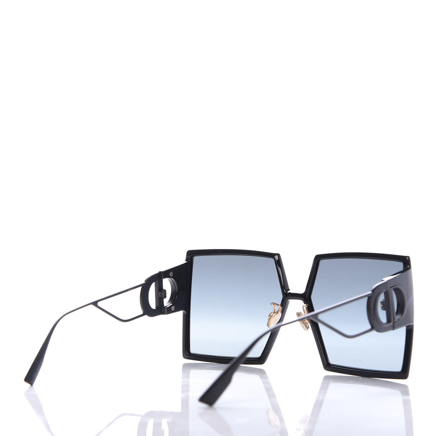 Square 30 Montaigne Sunglasses Black