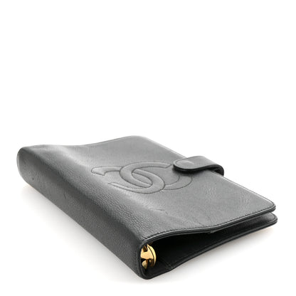 Chanel Caviar Timeless CC Ring Agenda Planner Black 7 of 16