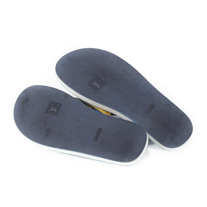 Louis Vuitton Canvas Bahia Thong Flip Flops Sandals 37 Blue 4 of 7