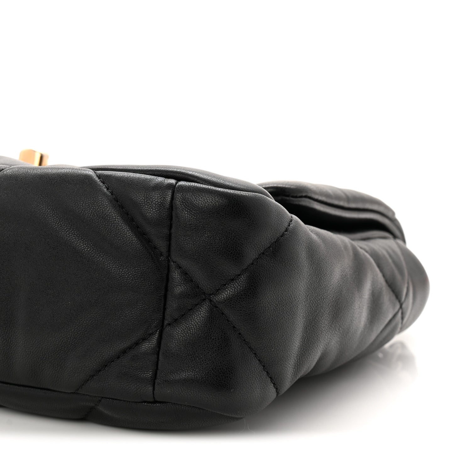 Lambskin Quilted Medium Chanel 19 Flap Black