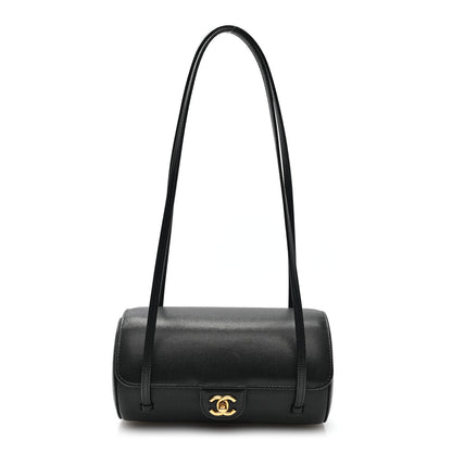 Chanel Shiny Caviar Preppy Coco Small Bowling Bag Black 1 of 10