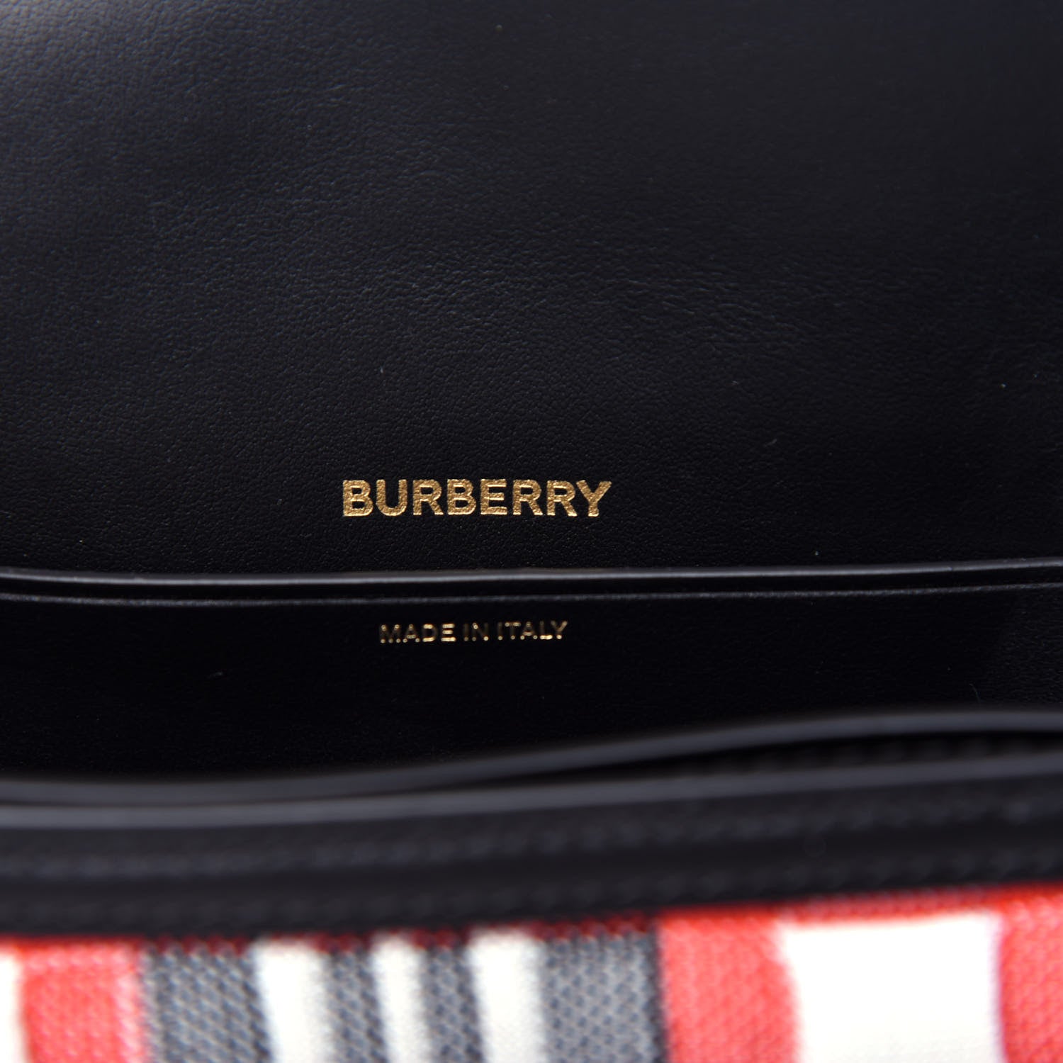 Burberry Knit Tartan Mini Olympia Shoulder Bag Bright Red 6 of 9